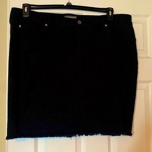 Black Denim Skirt
